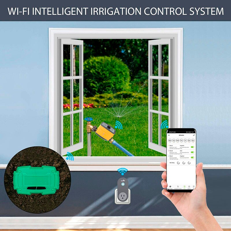 Wifi Verbinding Watering Timer Waterdicht Irrigatie Timer Water Timer Tuin Irrigatie Controller Smart Bevloeiing