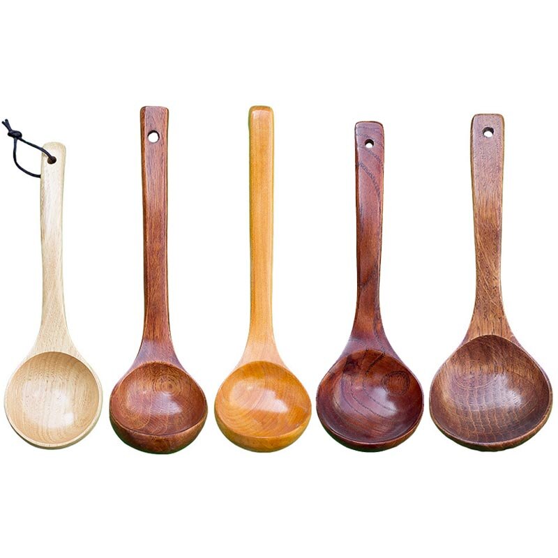 1Pcs Multi Purpose for Home Restaurant Kitchen Tool Wooden Nice Cooking Utensil Soup Spoon Stirring