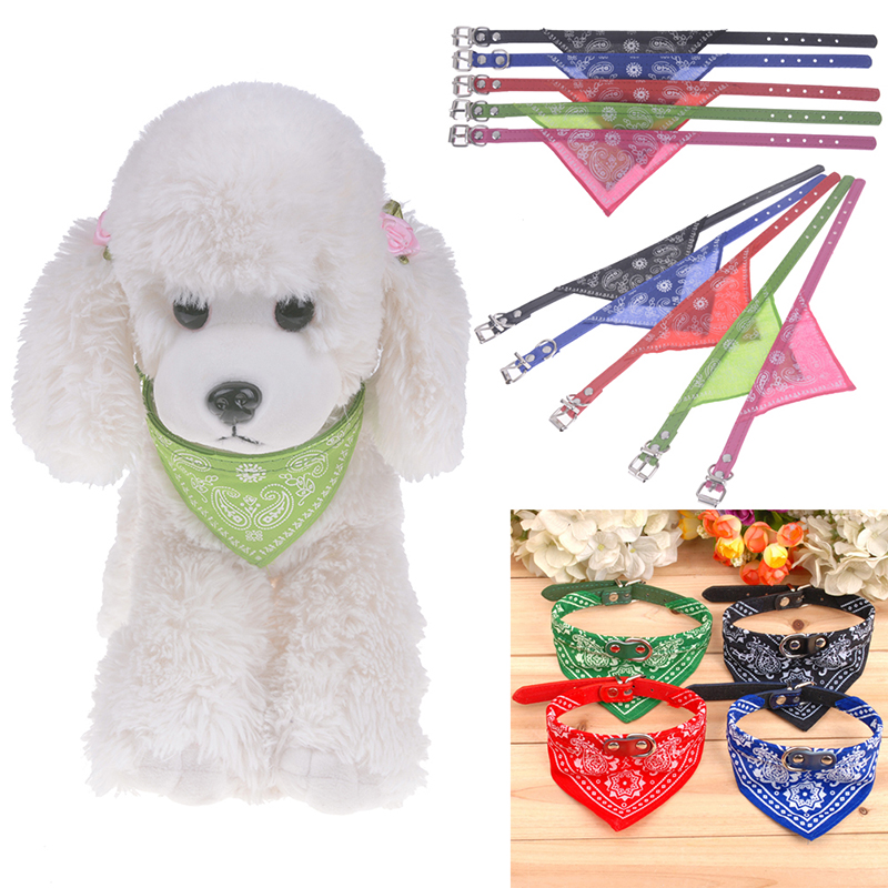 Pañuelo ajustable para cachorros, Collar para perro y gato, accesorio para bufandas para gatos y perros pequeños, negro, rojo, azul, rosa y púrpura
