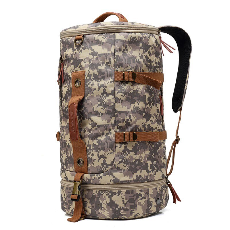 Novo coreano balde saco duplo ombro estudante mochila moda tendência juventude computador bolsa de viagem: Multi