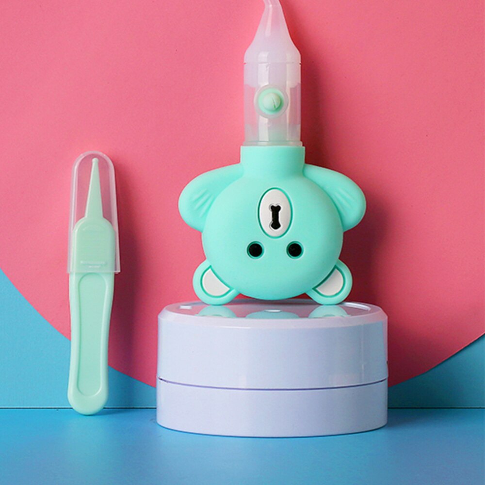 1 Set Baby Neus Aanzuiger Neus Schoonmaak Tool Anti-Terugstroom Neus Sucker Siliconen Nasale Sucker Pomp Type Neus Sucker voor Thuis Infa