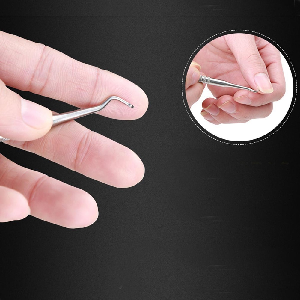Dobbeltsidet nedgroet tå negleløfter fil manicure pedicure pleje korrektionsværktøj neglepleje