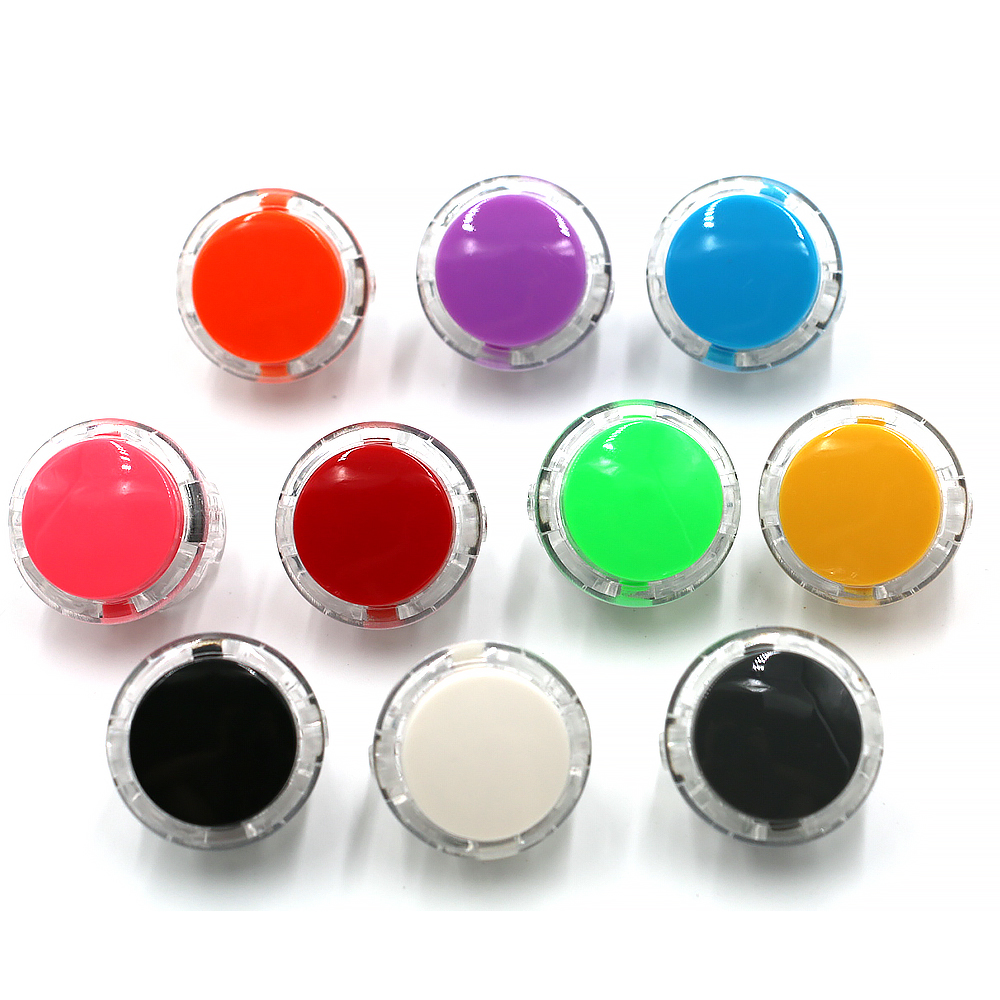 10 pçs 24mm 30mm botão interruptor de partida do jogo para copiar caixa sanwa máquina jogo arcade joystick console zero atraso placa diy