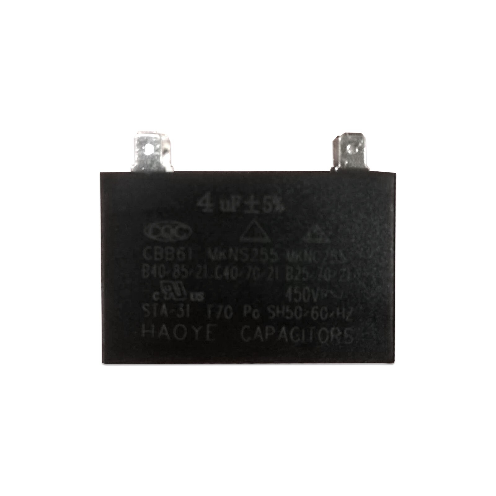 450V Airconditioner Onderdelen Fan Motor Start Condensator 1 Uf 1.2 Uf 1.5 Uf 2 Uf 2.5 Uf 3 uf 3.5 Uf 4.5 Uf 5 Uf Rechthoek Vormige Condensator