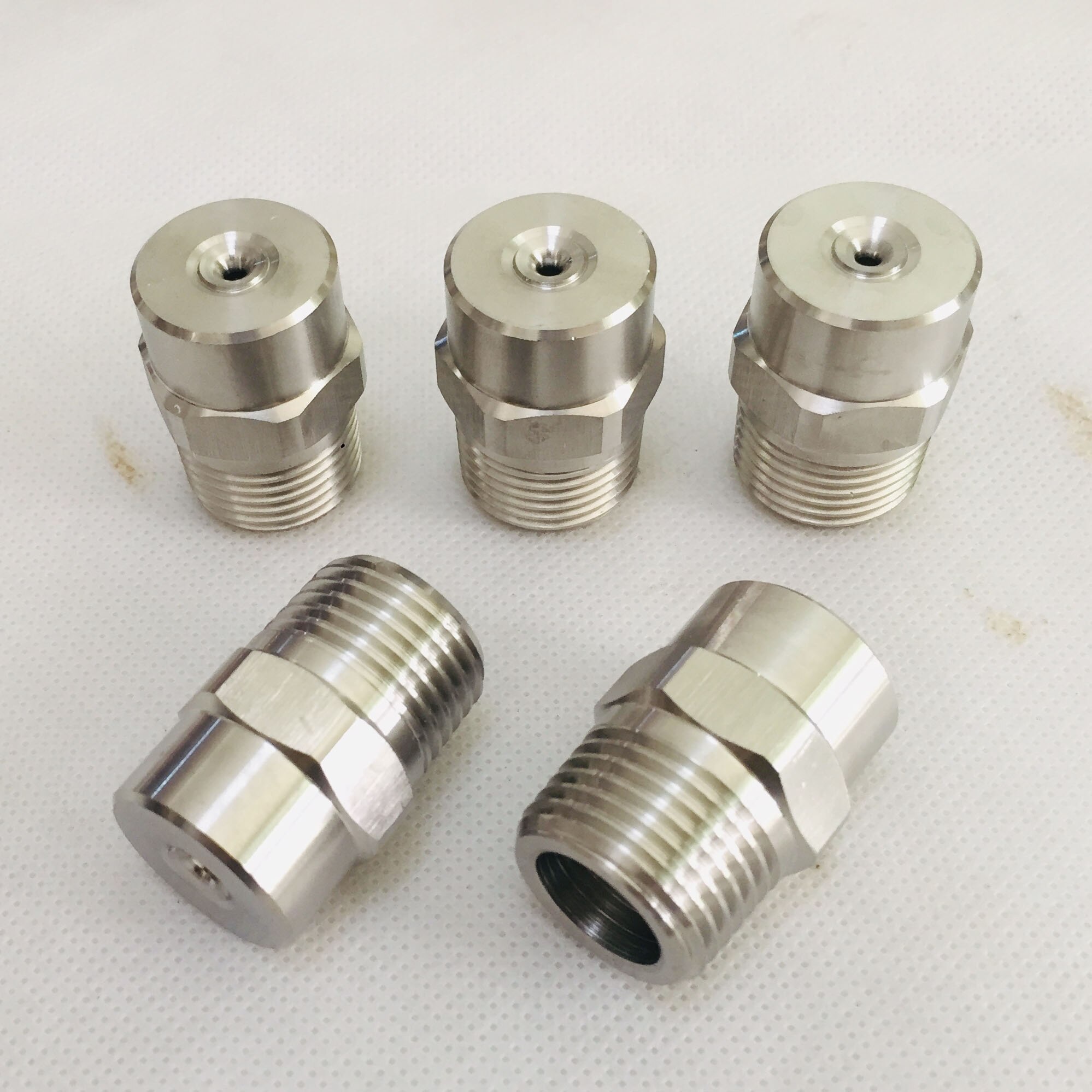 Buse de pulvérisation à grand angle en acier inoxydable, 10 pièces/lot, 1/8 "1/4" 3/8 "1/2" 3/4 "1" BSPT 304