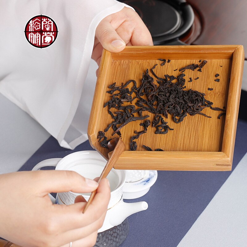 Placu bambusa pakowanie herbaty pudełko kolor drewna taca herbaciana kungfu zestaw robić herbaty akcesoria pojedyncze warstwy