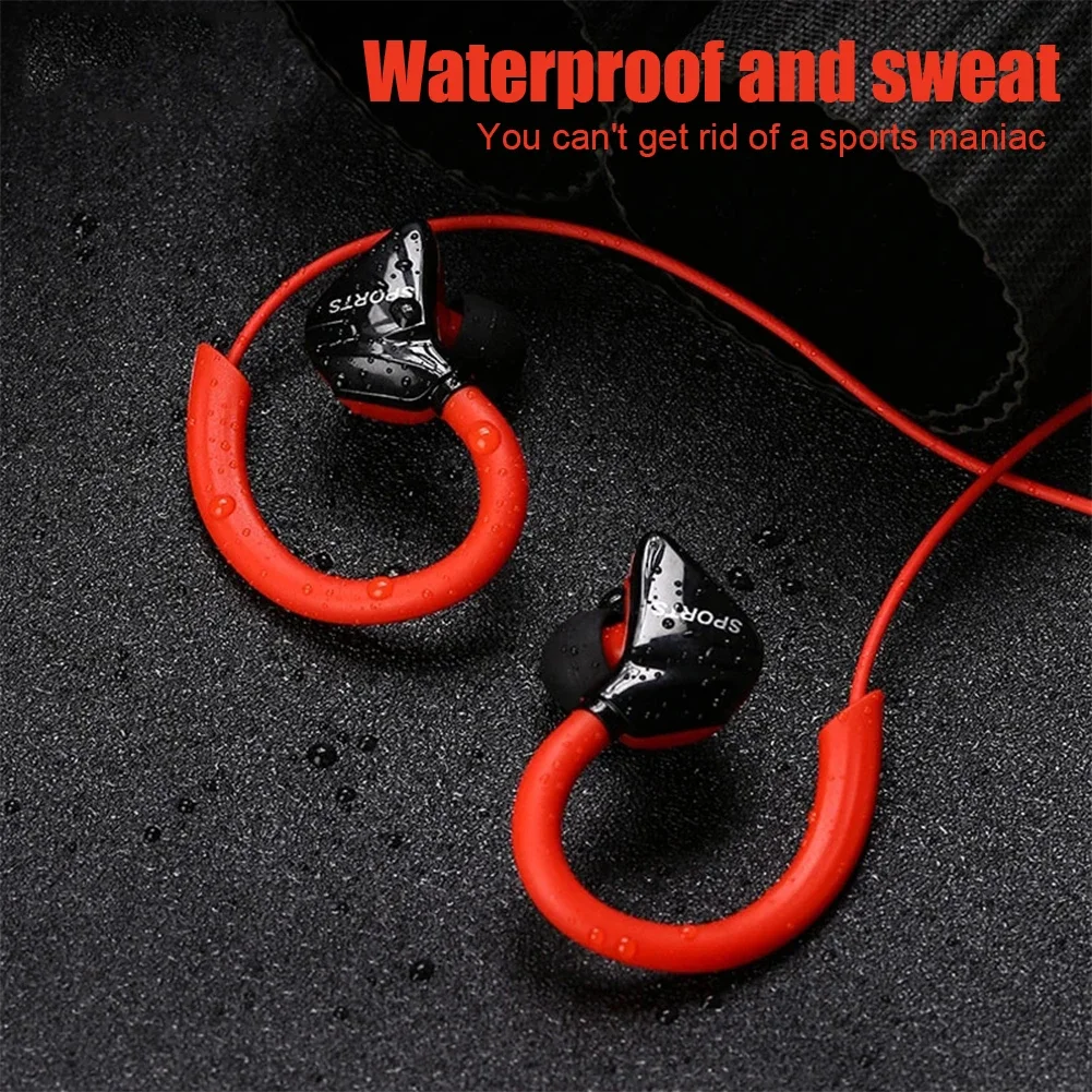 S760 Bedrade In-Ear Waterdichte Oortelefoon Oorhaak Oordopjes Stereo Super Bass Hoofdtelefoon Sport Headset Met Microfoon