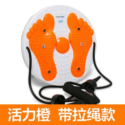 Dansemaskine talje vridning maskine slankende talje kvinders husstand fitness udstyr mave tuck hoppe slankende disk twist: Orange med reb