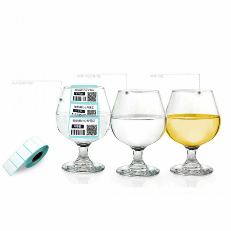 400-1100Pcs/Roll Waterproof Adhesive Thermal Label Sticker Paper Supermarket Price Blank Label Direct Print Sticker Paper 4Sizes