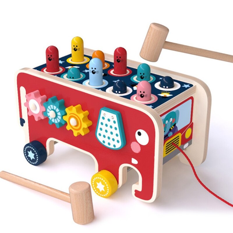 Brain Developmental Toy Wrack-A-Mole Gameset for Hand Motor Skill Training Baby Pounding Toy Playset Early Education Toy