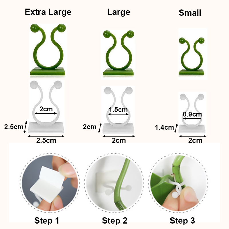 Pflanzen kletterwand Clips Rebe Schnalle Haken Rattan Klemme Fixateur selbst klebende Pflanze Stent unsichtbare Rebe Klettern feste Halterung