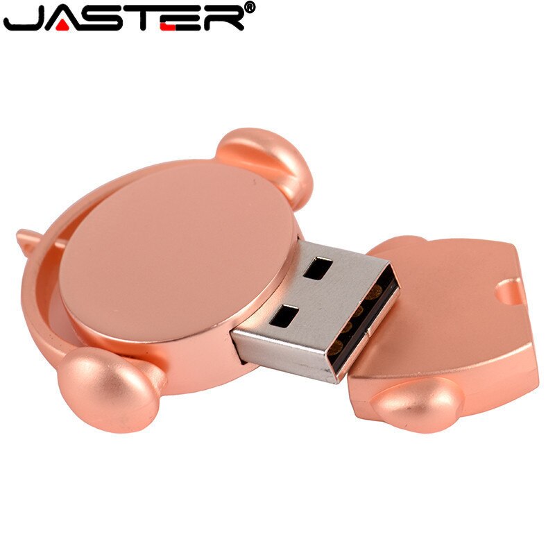 JASTER metal Music Small doll USB 2.0 4GB 8GB 16GB 32GB 64GB Pen Drive USB 2.0 Memory Stick metal Flash drive