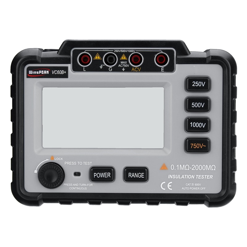 THGS wintalk Vc60B + 1000V Megger testeur d'isolation megohmmètre Ohm testeur Insinsulation résistance testeur mètres multimètre