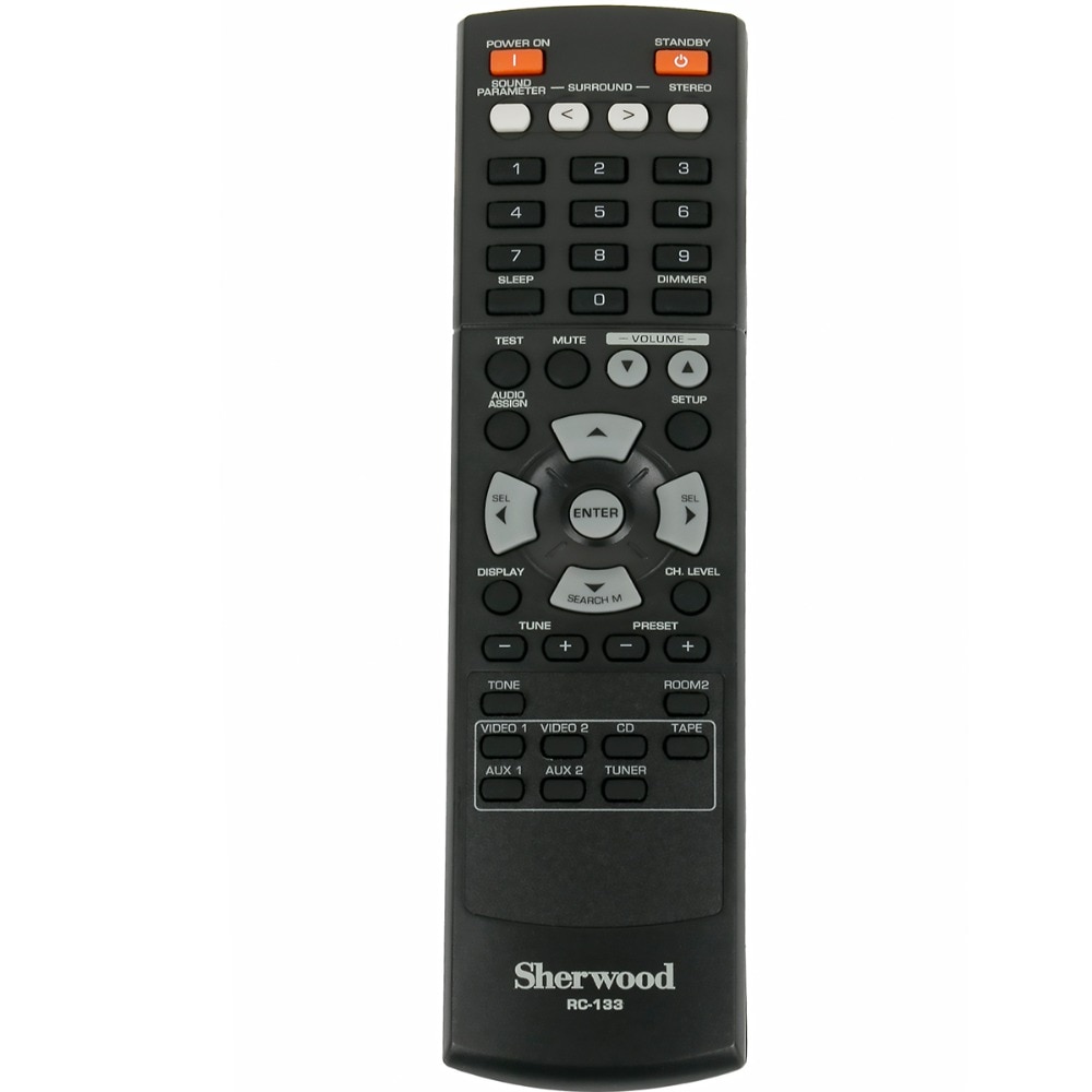 Rc -133 fjärrkontroll passar för sherwood av receiver rd -7405 hdr rd -7405