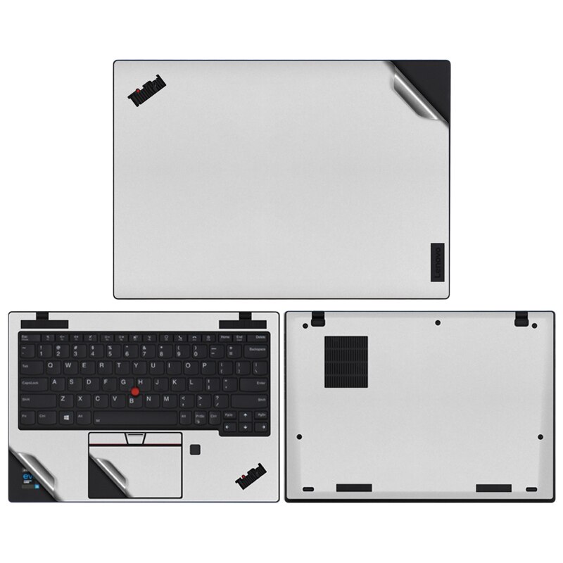 PVC Vinyl Stickers for Lenovo ThinkPad X1 Nano Gen 1 Super Slim Anti-Scratch Laptop Skins for Lenovo ThinkPad X1 Nano 1st Covers: Silver