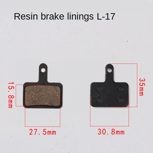 2 Paare (4 stücke) MTB Fahrrad Hydraulische Scheiben Bremsbeläge halb-metallisch Fahrrad Bremse Für SHIMANO SRAM eifrig HAYES Radfahren Fahrrad Teil: L-17