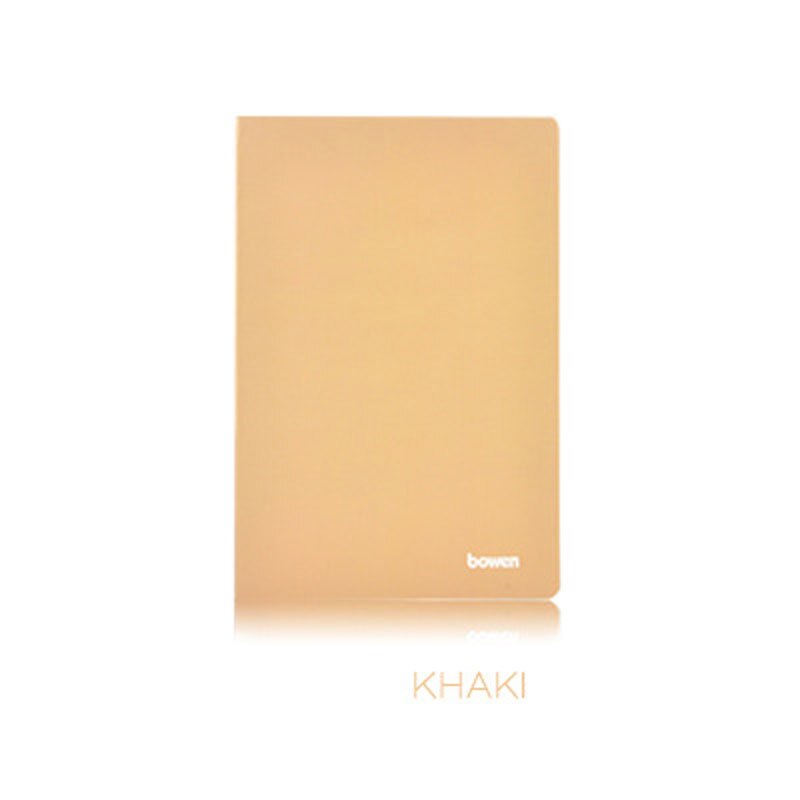 1 PC Candy Color Diary School Student Homework Notebook A5&A4 60 pages 80 GSM lined paper, Thick paper hardcover Stationary: Khaki / 26x18.5cm