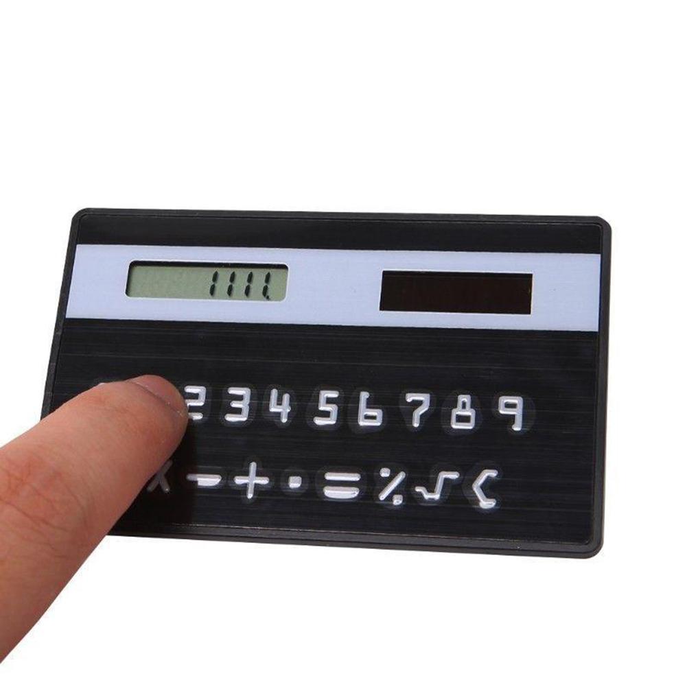 mini ultra cienki jak karta kredytowa wielkości kalkulator z 8 cyfrowymi kieszeniami na mini kalkulator ultra kalkulator