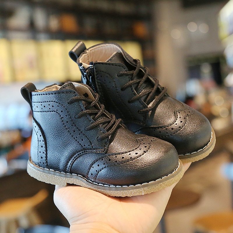 Children's Boots Spring Student Shoes Boys and Girls Sneakers Girls Soft Sole Casual Shoes Kids Shor Boots Babt Toddler