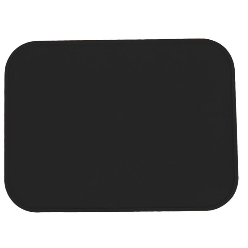 Neue Praktische Silikon Halfter matt Küche Wärme Nicht-Unterhose Beständig Trivet Topf Tablett Haarglätter Küche Werkzeuge: Schwarz