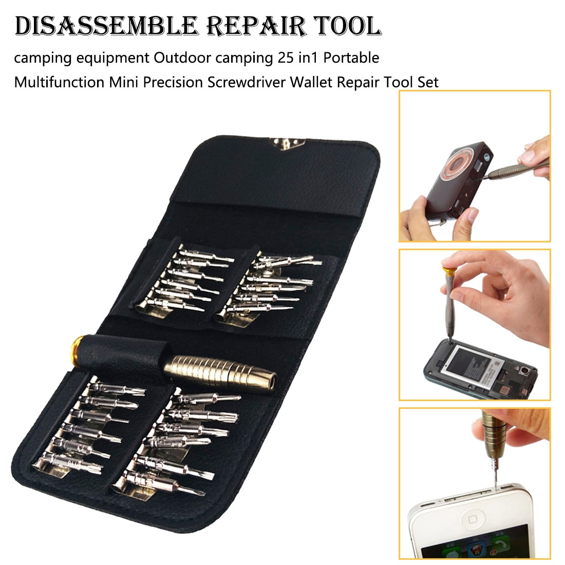 25in1 Multifunctionele Magnetive Schroevendraaier Set Voor Telefoon Tablet Pc Bril Horloge Opening Repair Tool Set Precisie Schroevendraaier