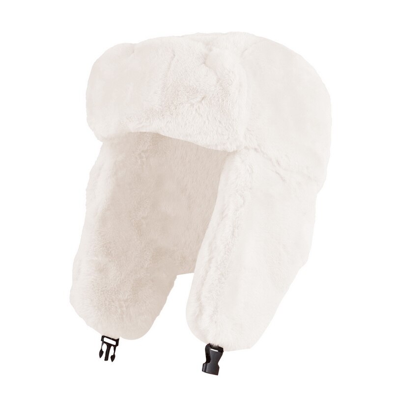 Outdoor winter muts sjaal set dames heren warme zachte mutsen oor mutsen met sjaal russische oesjanka mutsen sneeuwmutsen: Hoed beige