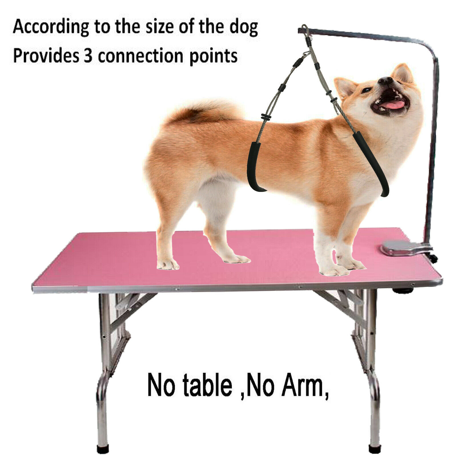 Adjustable Grooming Body Sling Dog Pet Grooming Arm Restraint Fit All Size Dogs