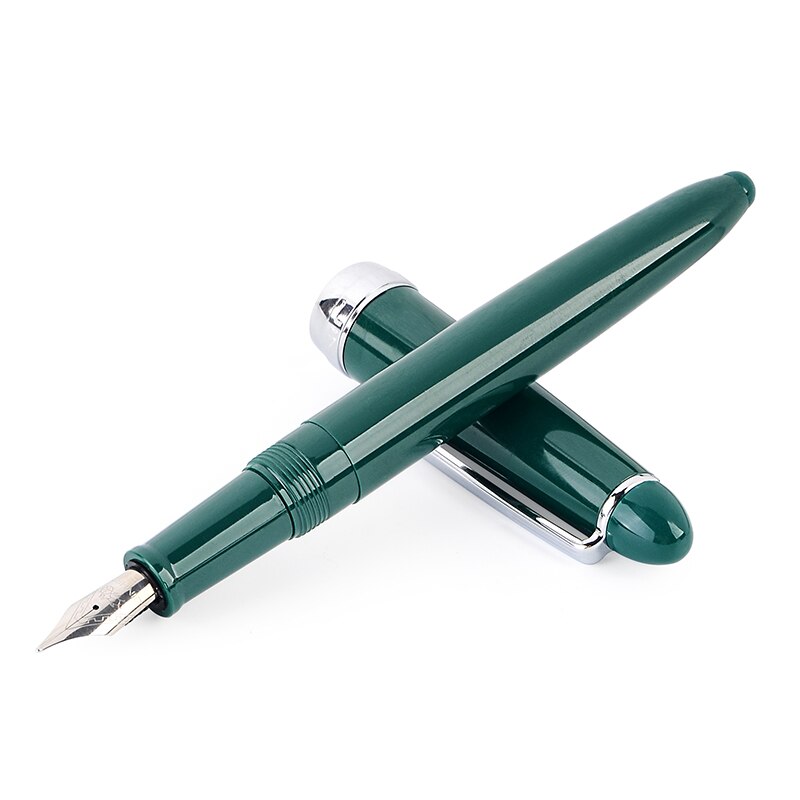 Jinhao 992 stylo plume en plastique Irautita spirale ronde transparente école étudiant bureau papeterie stylos à encre de: Green
