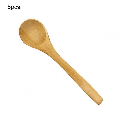 Wooden Spoon Bamboo Kitchen Cooking Utensil Tool Soup Teaspoon Catering For Kicthen Wooden Spoon: 2