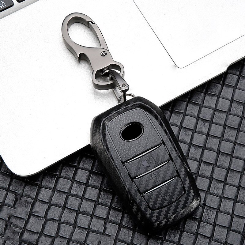 2 3 boutons ABS gommage voiture télécommande clé Fob coque housse pour Toyota Auris Corolla Avensis Verso Yaris Scion TC IM voiture style: L-black