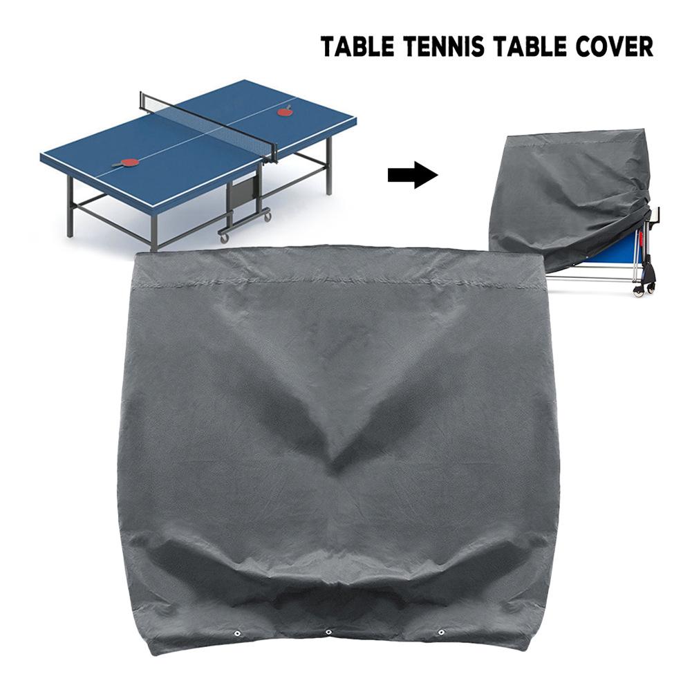 1* Full Size Waterproof Ping Pong Table Storage Cover Indoor /outdoor Table Tennis Sheet Black Table Storage Cover