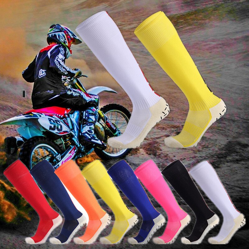Motocross off-road skridsikre sokker sport fortykket håndklæde bundrør skridsikker motorcykelsokker svedabsorberende motorcykelsokker