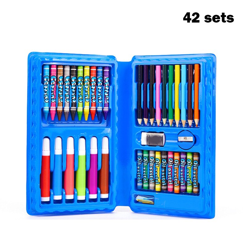 Newly 42/86pcs Count Non Toxics Crayons Set Easy to Hold Color Pen Safe for Children Kids Boy Girl