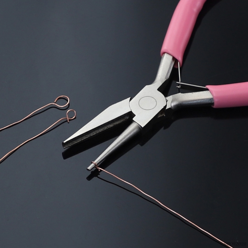 5Inch Round Concave Pliers Wire Looping Pliers Mini Precision Pliers Wire Bending Tools for DIY Jewelry Making Hobby
