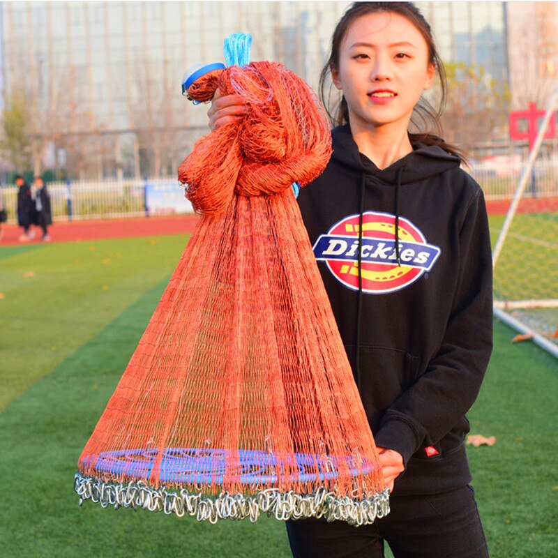 Amerikansk stil kastenet type trawlnet let kaste dæk brug line cast fiskenet