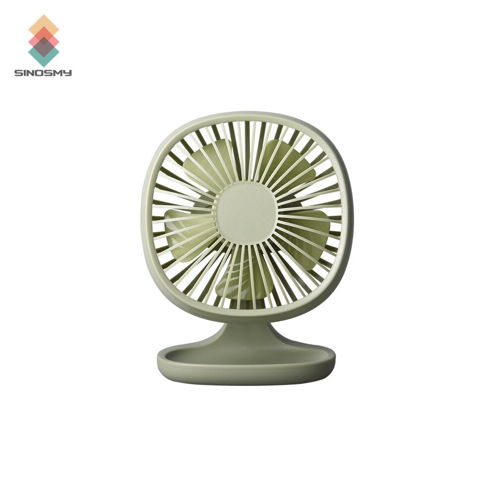 Air cooling usb fan Portable Rechargeable mini usb fan: Green