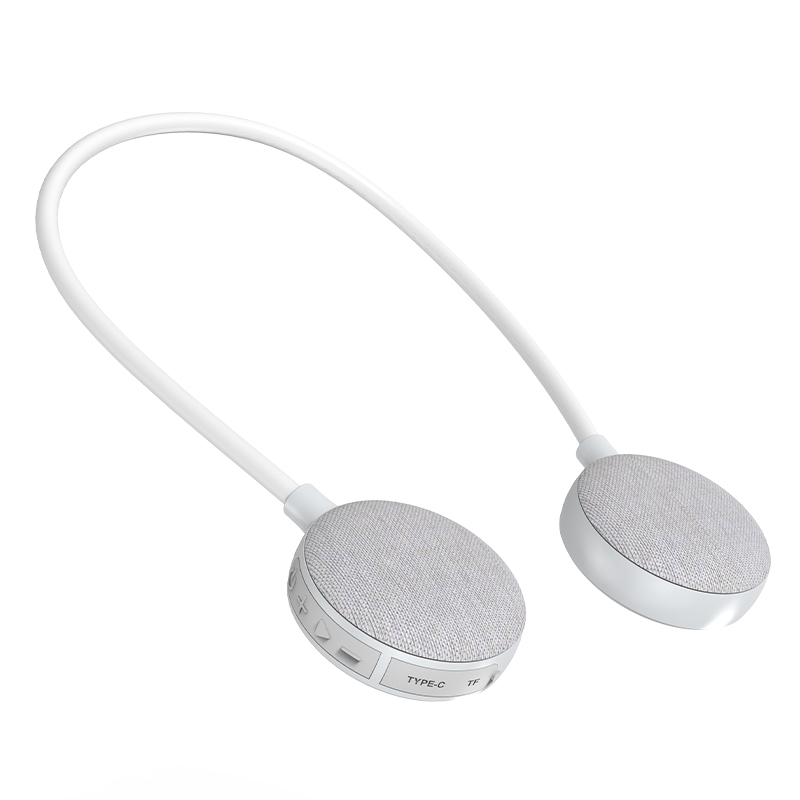 Rockmia Neck Speaker EBS-906 Bluetooth 5.0 Wearable Wireless TF Card Music Player For Home Outdoor Walking Ridding Cycling: GRAY