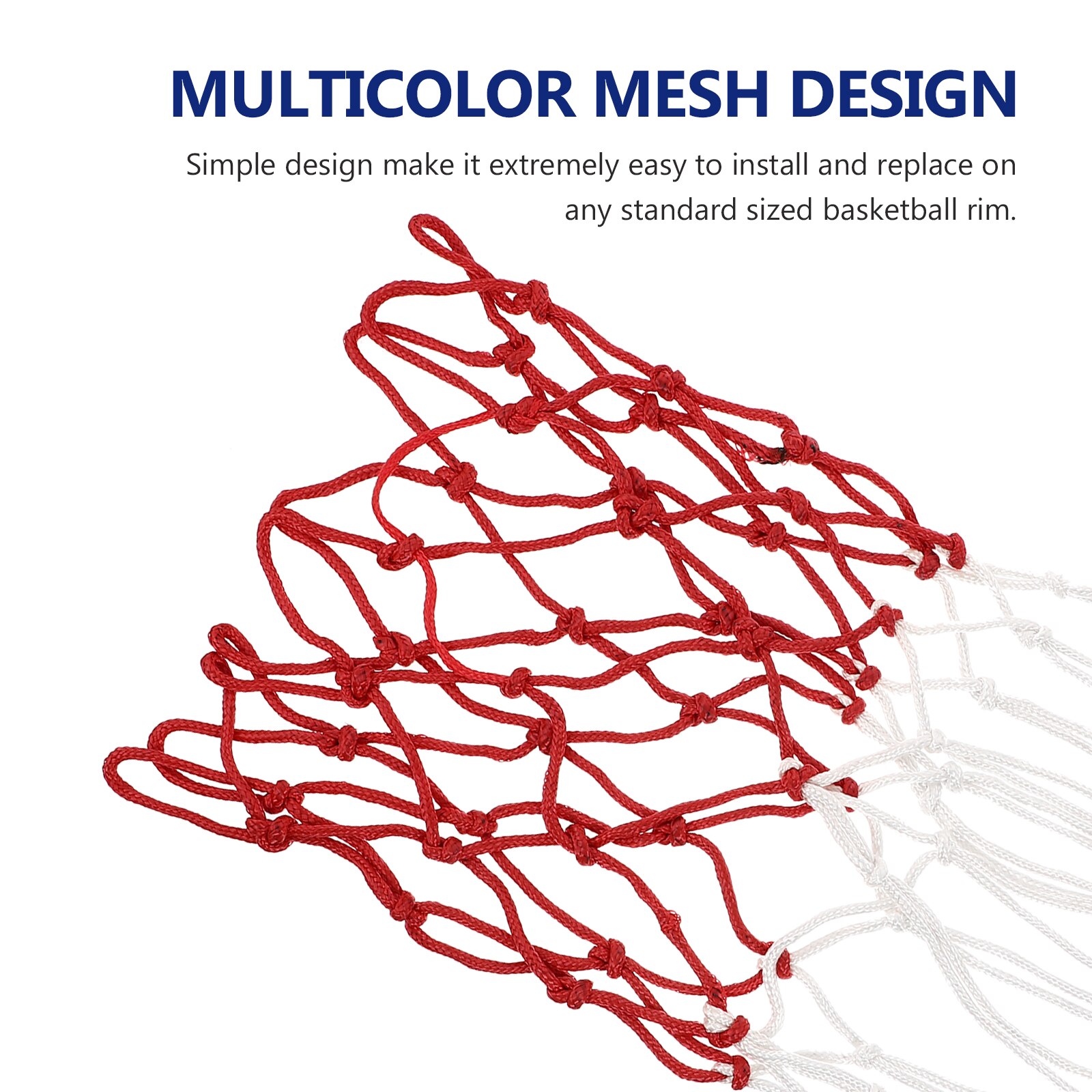 2pcs Basketball Nets for Competition Heavy Duty Thick Nets Basketball Nets