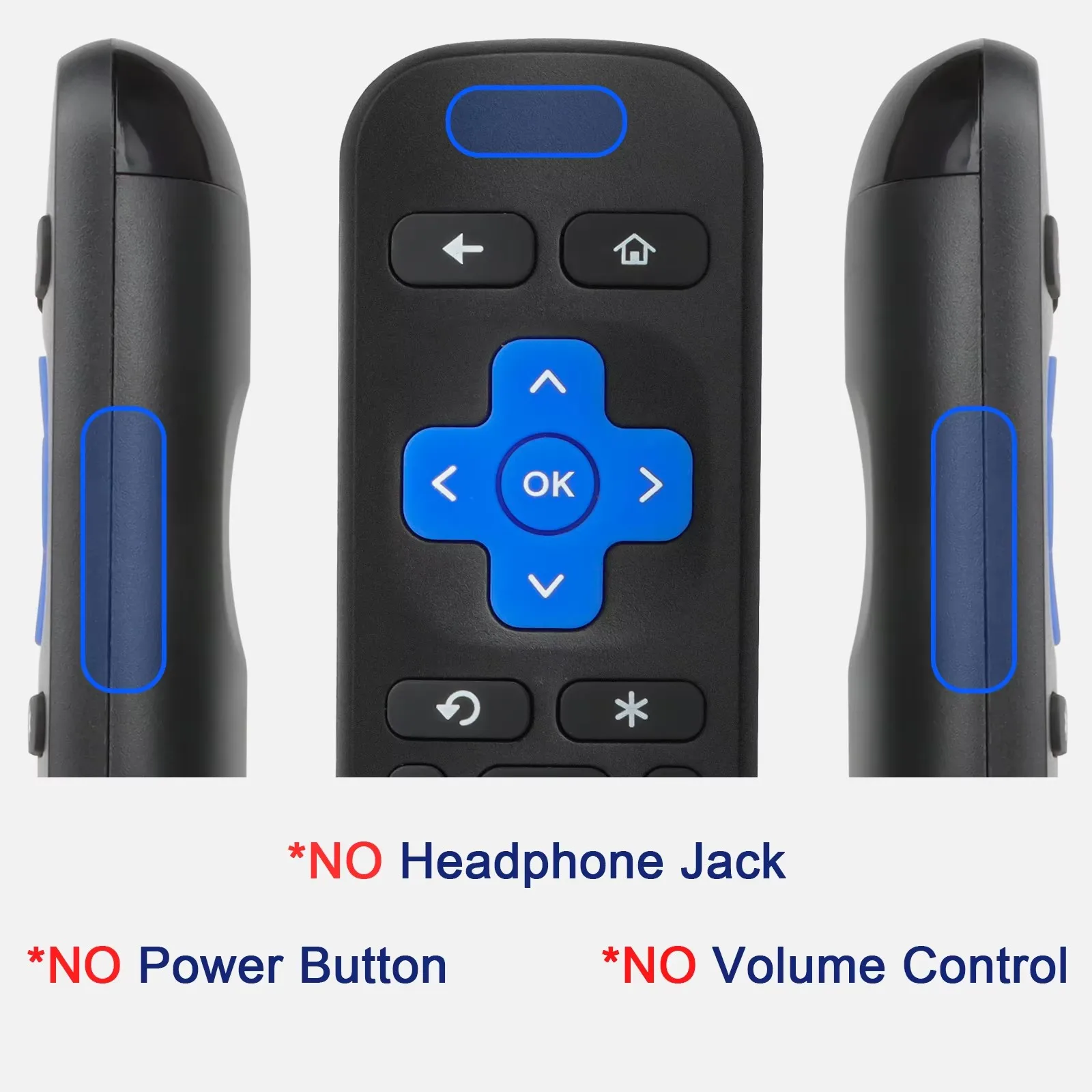 ZLRLMHY Uso de control remoto para decodificador Roku STB 1/2/3/4 Express Premiere Ultra Controller con botón de acceso directo