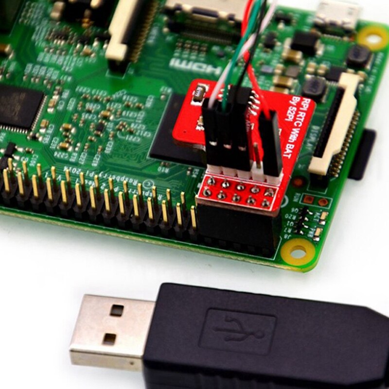 RPI DS1307 – Module RTC pour Raspberry Pi, horloge en temps réel, avec batterie à pièces