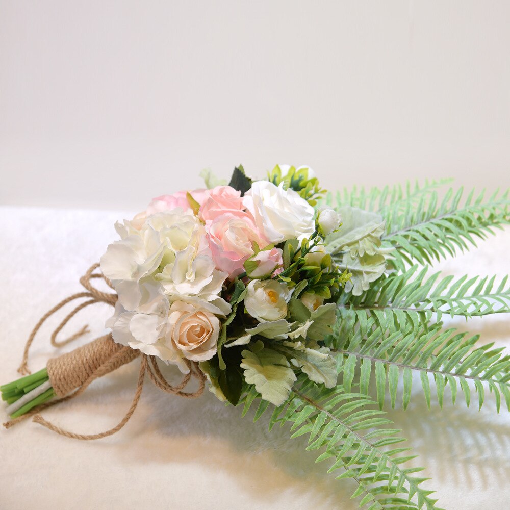 Bride Bouquet Rose Hydrangea Silk Flower Simulation Flower Sen Wedding Wedding Props Bouquet D769