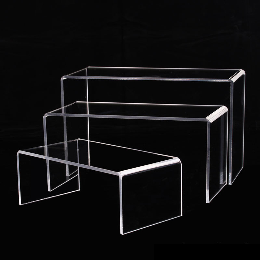 S/M/L Acrylic Transparent U-shaped Display Stand Cosmetics / Nail Polish / Shoes / Bag / Doll Shopping Mall Display Rack