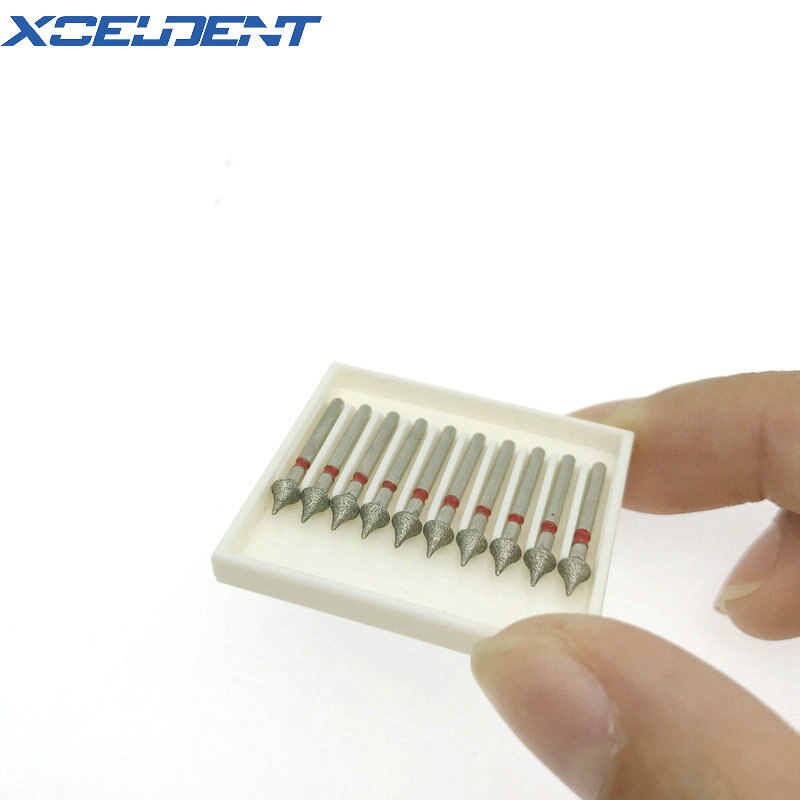 10Pcs Dental Diamond Burs High Speed Burs Interproximal Enamel Reduction Dentistry Material