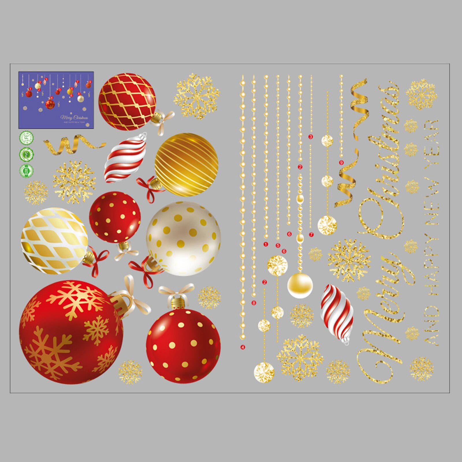 Home Decoratie Kerst Stickers Serie, Hoge Qualty Materiaal, Betrouwbare, Mode En Schattig. Perfect Diy Product