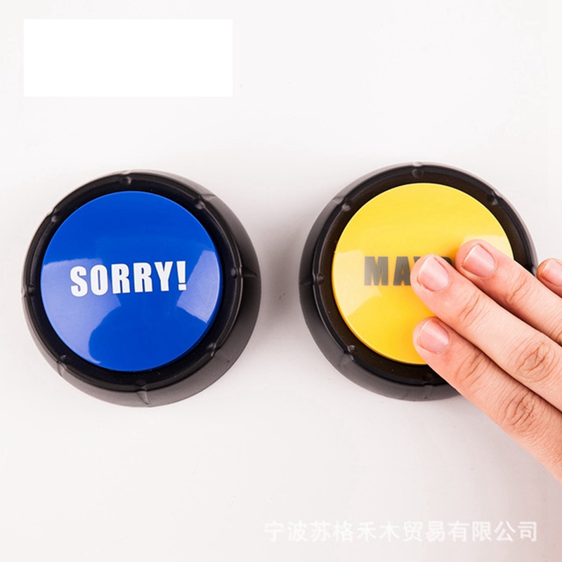 1 Set YES and NO or Sorry and Maybe Sound Button Event Party Tools Decorations Answer Buzzers