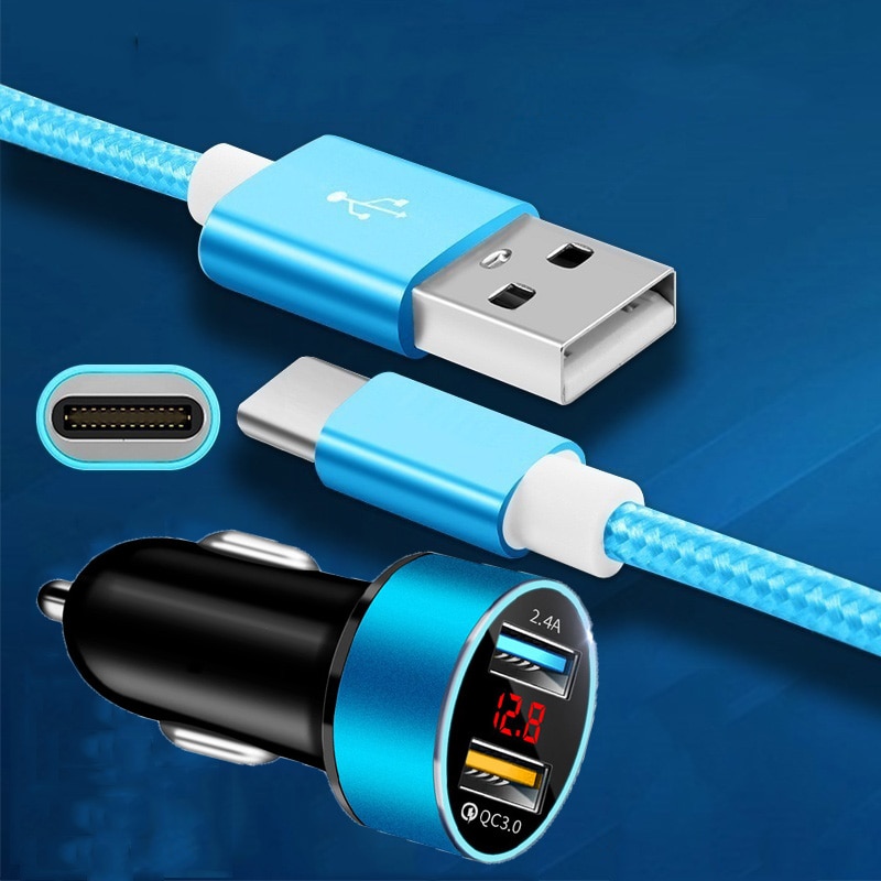 Cable de carga rápida tipo C para Samsung, S20, S10, S9, Redmi Note 9, 9S Pro, Honor 30, 20, 20i, 10i, cargador de teléfono de coche