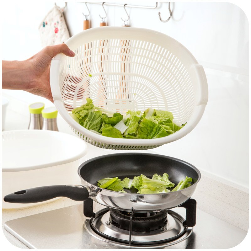 Large Plastic Kitchen Vegetables Pots Fruit Basket Storage Boxes Plastic Food Containers
