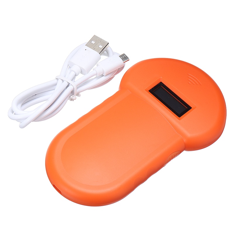 1pc orange kæledyrsscanner dyr kæledyr mikrochipgenkendelseslæser id-læser chipscanner til dods-katte
