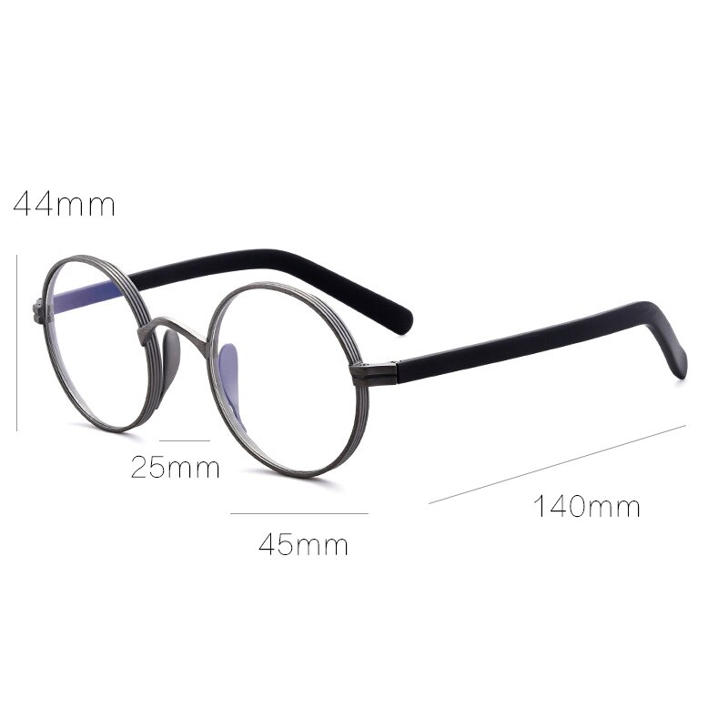 Jahrgang Titan Brille Rahmen Männer Runde Japan Luxus Myopie Rezept Optische Brillen Rahmen Frauen Blau Licht Brillen