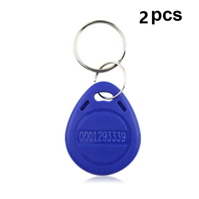 Porte-clés RFID 125Khz, 2/5/10 pièces, copie réinscriptible, identification EM T5577, étiquette, anneau, carte d'accès, jeton de proximité: 2Pcs Blue